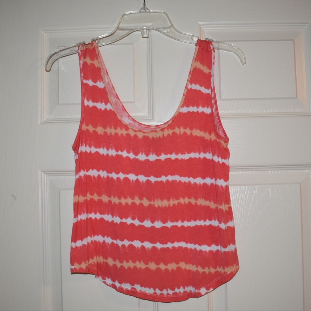 Tie Dye Tank Top with Open Back